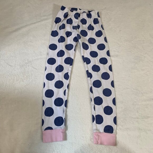 5/$25 Carter's white blue polka dot cotton short sleeve pants pajamas jammies pj - Picture 6 of 8